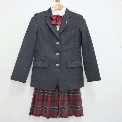【中古】北海道 札幌大谷中学校 女子制服 6点（ブレザー・シャツ・スカート）sf023450