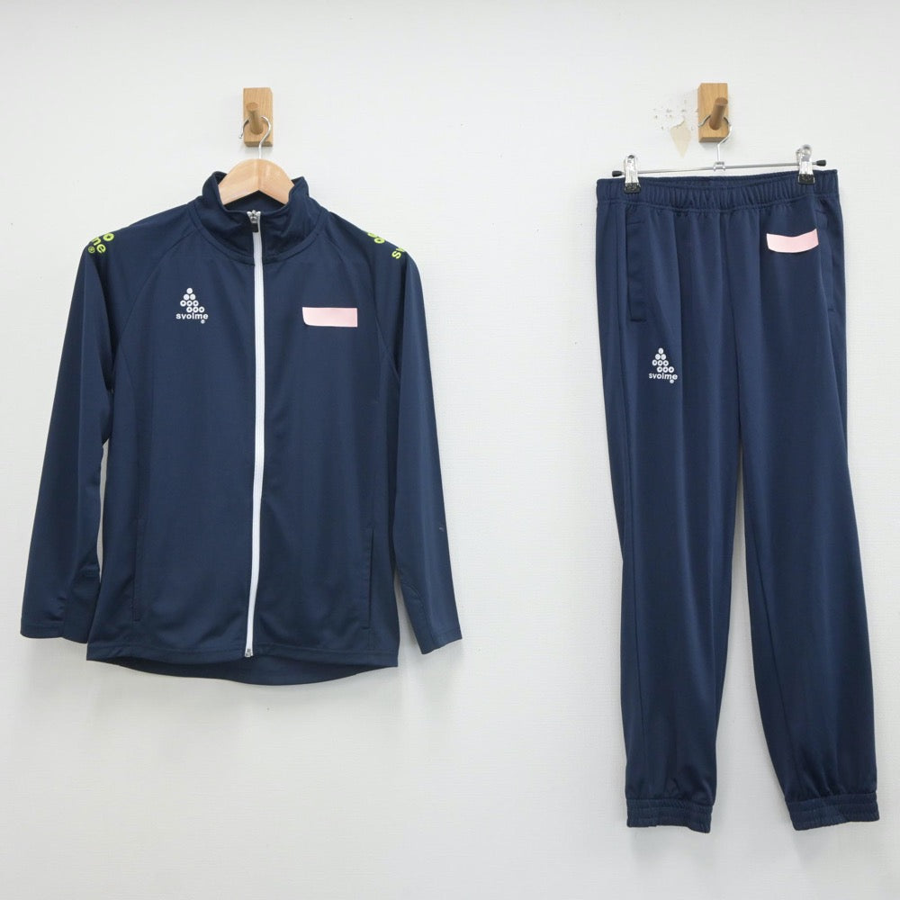 【中古】北海道 札幌大谷中学校 女子制服 2点（ジャージ 上・ジャージ 下）sf023453