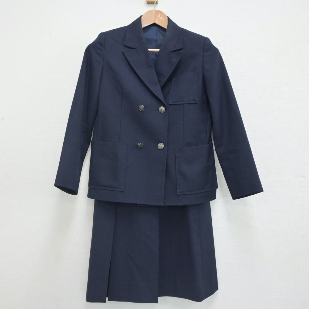 【中古】神奈川県 岡津中学校 女子制服 2点（ブレザー・スカート）sf023458