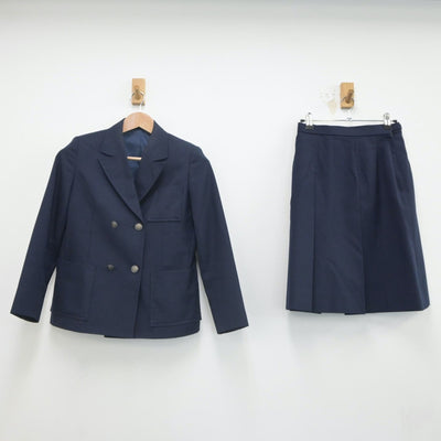 【中古】神奈川県 岡津中学校 女子制服 2点（ブレザー・スカート）sf023458