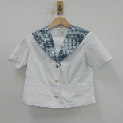 【中古】岡山県 就実高等学校 女子制服 3点（セーラー服・シャツ）sf023483