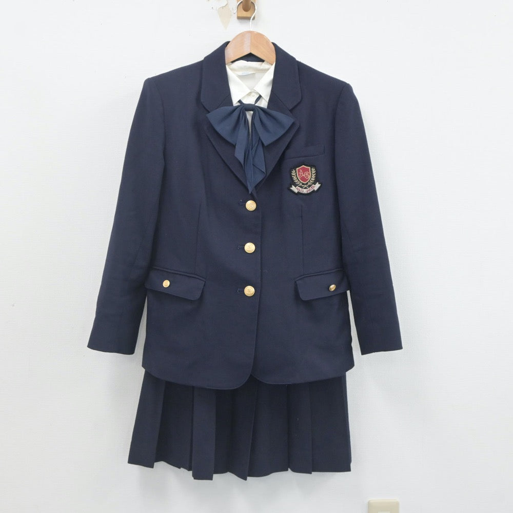 【中古】愛知県 安城学園高等学校 女子制服 5点（ブレザー・シャツ・スカート）sf023485