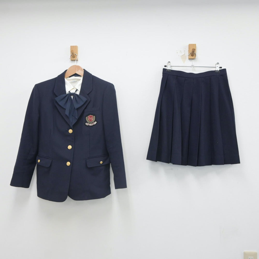 【中古】愛知県 安城学園高等学校 女子制服 5点（ブレザー・シャツ・スカート）sf023485