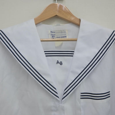 【中古】愛知県 安城学園高等学校 女子制服 2点（セーラー服・スカート）sf023487