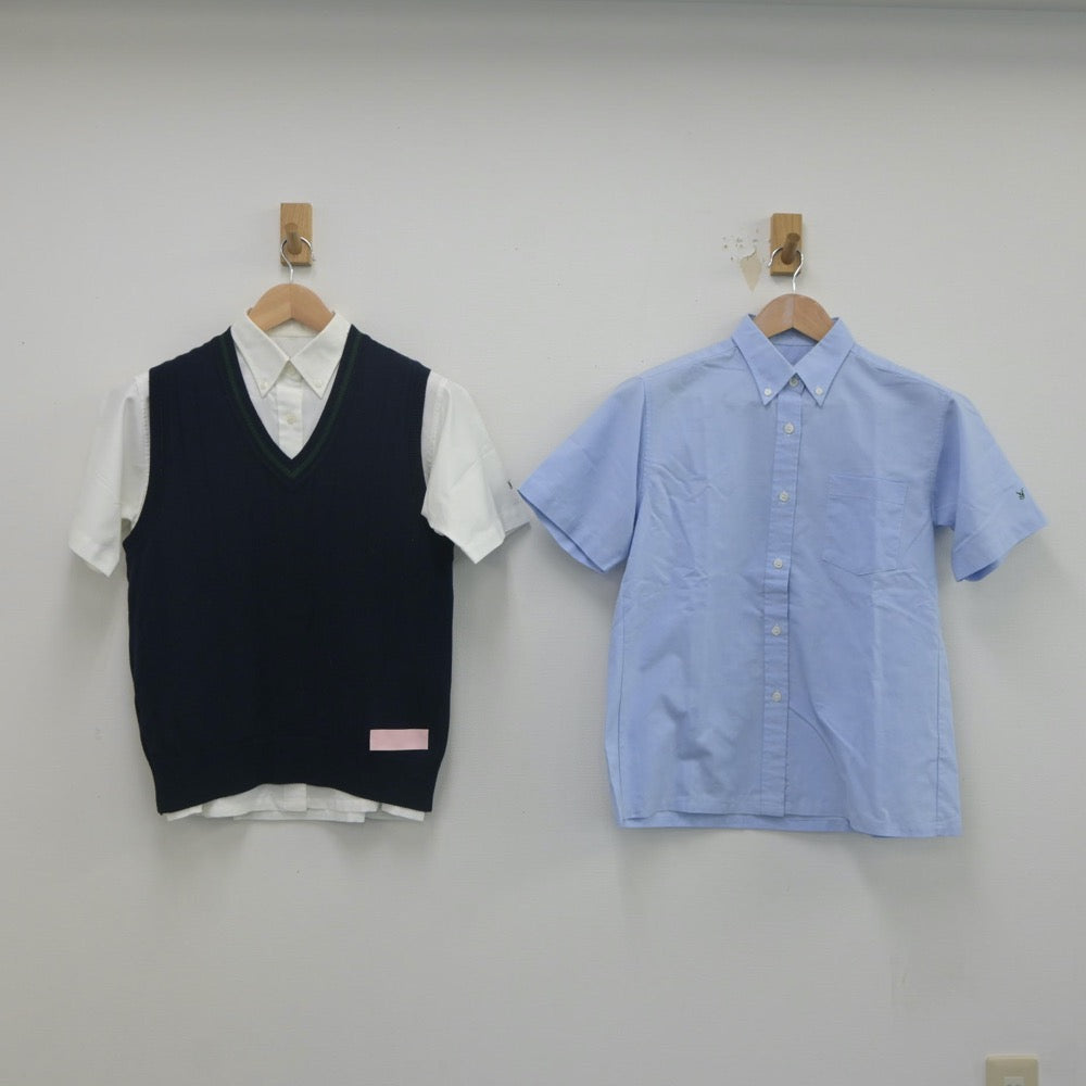 【中古】神奈川県 横浜創英高等学校 女子制服 3点（シャツ・ニットベスト）sf023493