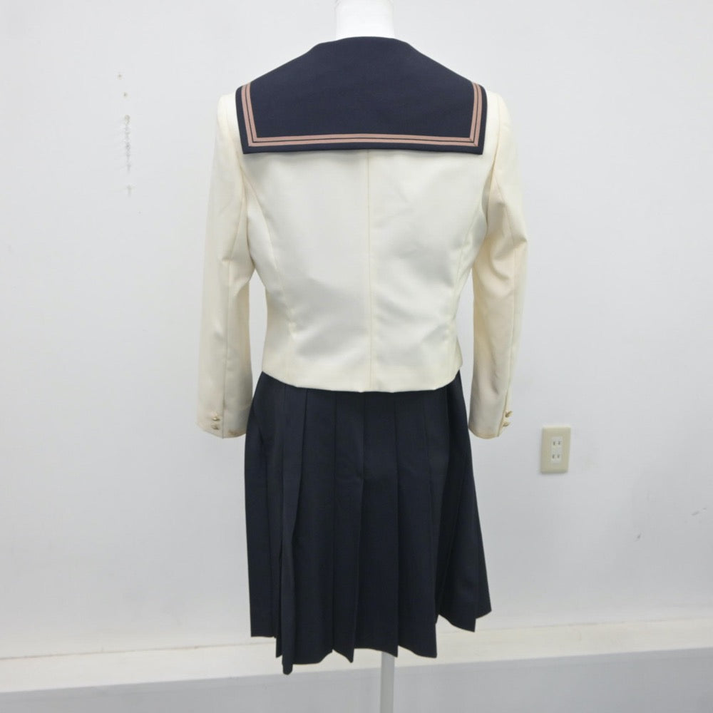 【中古】岡山県 岡山南高等学校 女子制服 5点（ブレザー・セーラー服・シャツ・スカート）sf023497