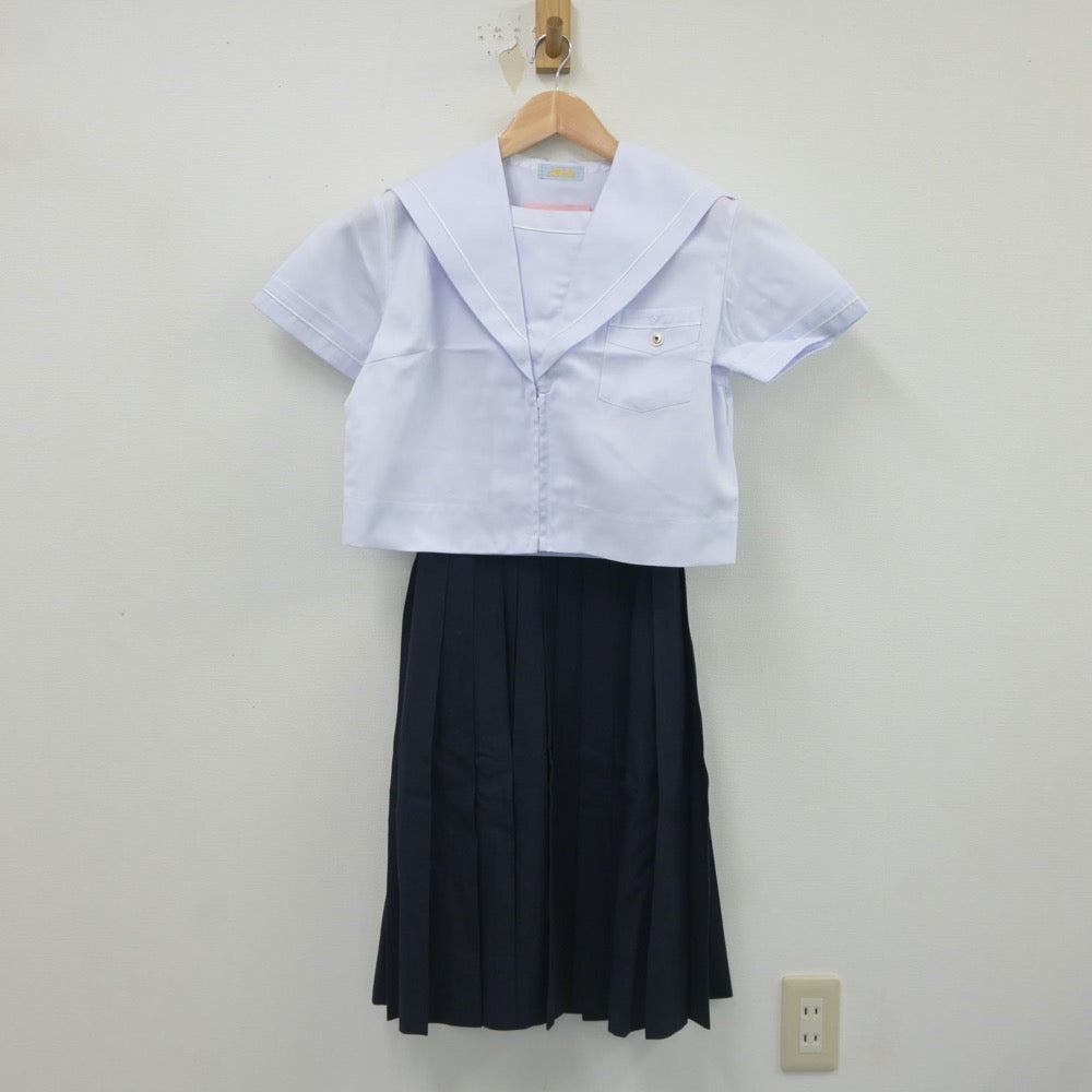 【中古】大阪府 登美丘中学校 女子制服 3点（セーラー服・スカート）sf023499