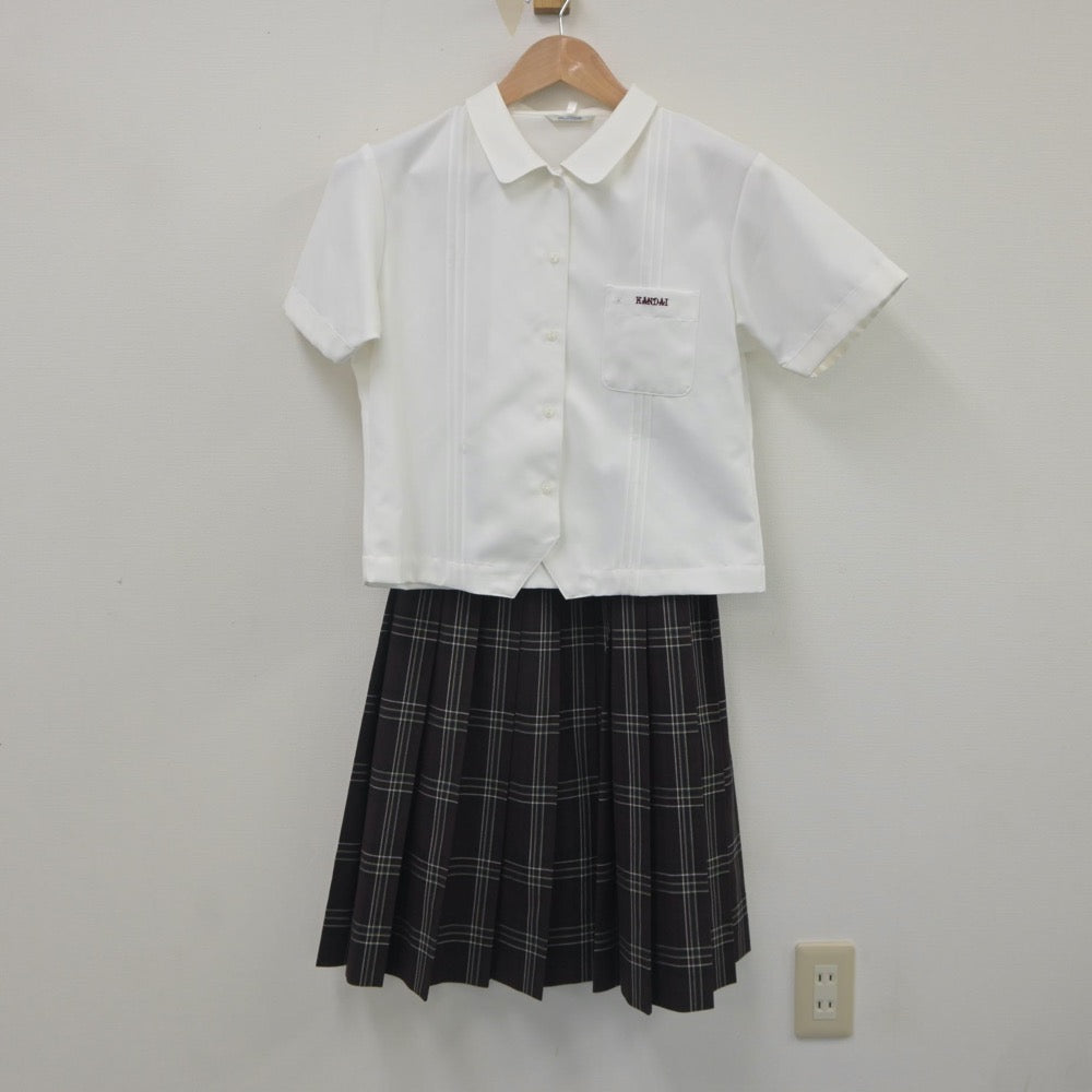 【中古】大阪府 関西大学第一中学校・高等学校 女子制服 2点（シャツ・スカート）sf023500