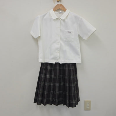 【中古】大阪府 関西大学第一中学校・高等学校 女子制服 2点（シャツ・スカート）sf023500