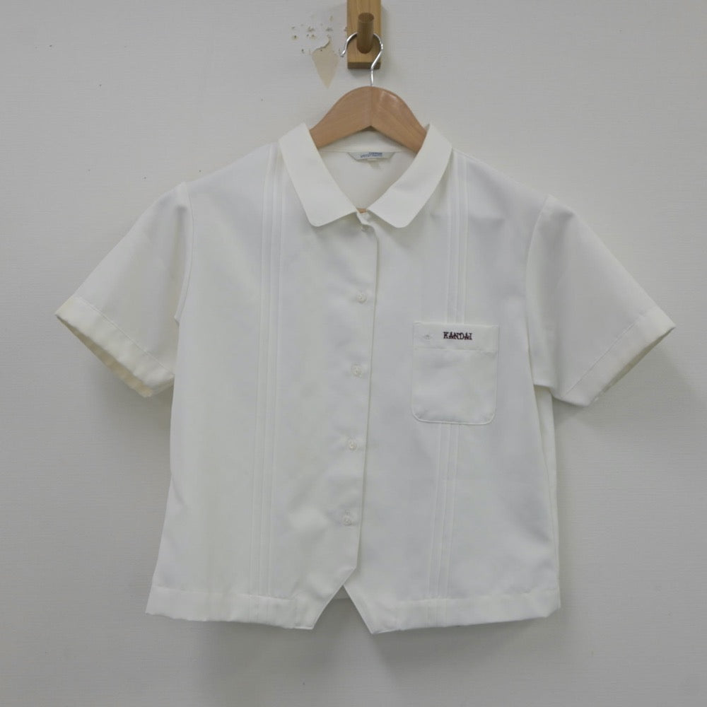 【中古】大阪府 関西大学第一中学校・高等学校 女子制服 2点（シャツ・ニットベスト）sf023501