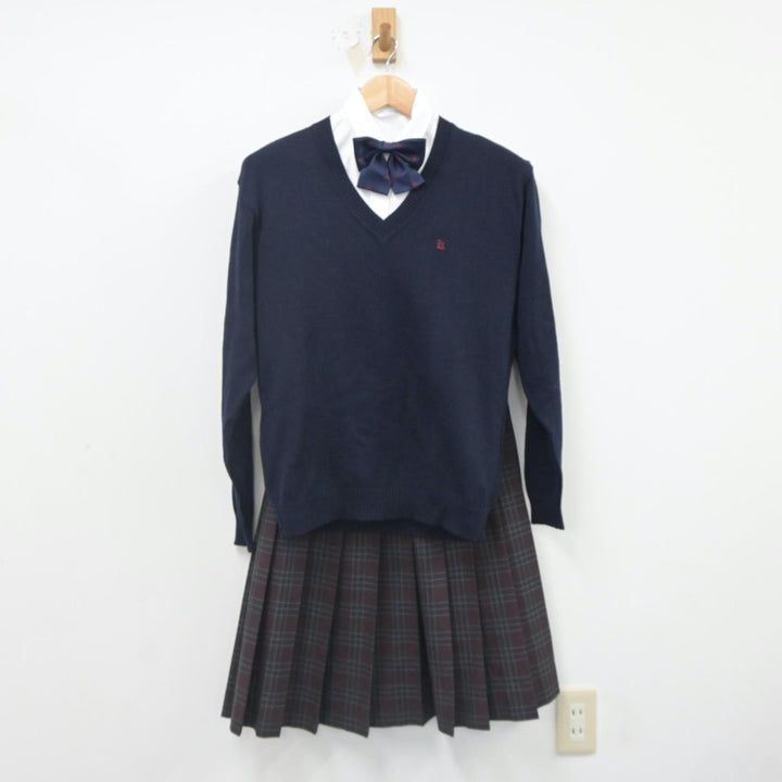 【中古制服】大阪府 関西大学第一中学校・高等学校 女子制服 4点（シャツ・ニット・スカート）sf023502【リサイクル学生服】 |  中古制服通販パレイド