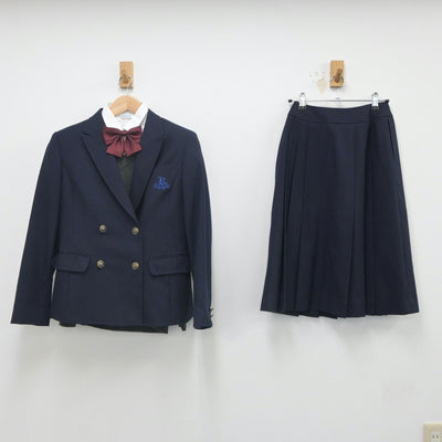 【中古】大阪府 関西大学第一中学校・高等学校 女子制服 5点（ブレザー・シャツ・ニット・スカート）sf023503