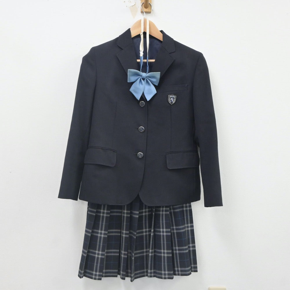 【中古】愛知県 聖カピタニオ女子高等学校 女子制服 4点（ブレザー・スカート）sf023506