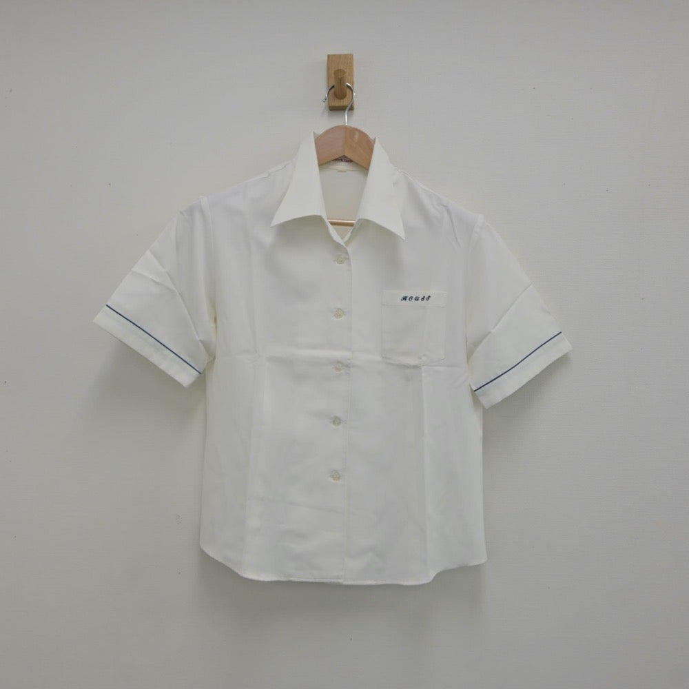 【中古】福岡県 久留米商業高等学校 女子制服 2点（シャツ）sf023510