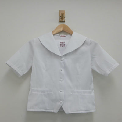 【中古】大阪府 プール学院中学校 女子制服 2点（セーラー服・スカート）sf023520