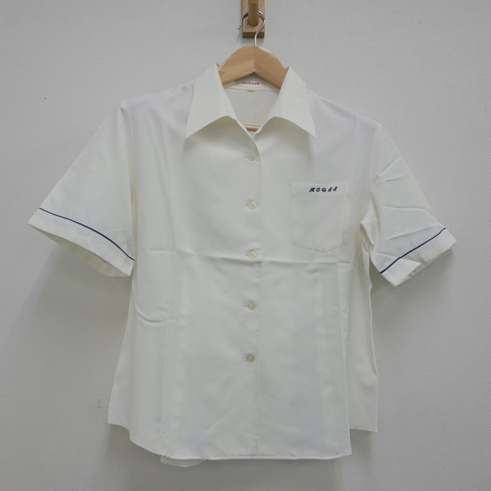 【中古】福岡県 久留米商業高等学校 女子制服 3点（ニットベスト・シャツ・スカート）sf023523