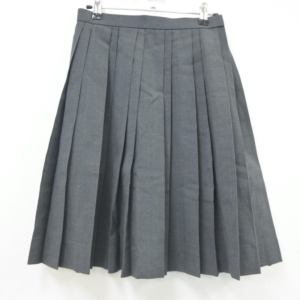 【中古】福岡県 福岡西陵高等学校 女子制服 3点（ニットベスト・シャツ・スカート）sf023528