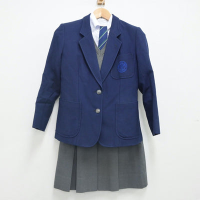 【中古】神奈川県 湘南工科大学附属高等学校 女子制服 5点（ブレザー・ニット・シャツ・スカート）sf023531