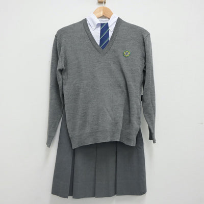 【中古】神奈川県 湘南工科大学附属高等学校 女子制服 5点（ブレザー・ニット・シャツ・スカート）sf023531