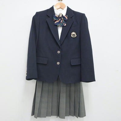 【中古】神奈川県 横浜創英高等学校 女子制服 5点（ブレザー・シャツ・スカート）sf023550