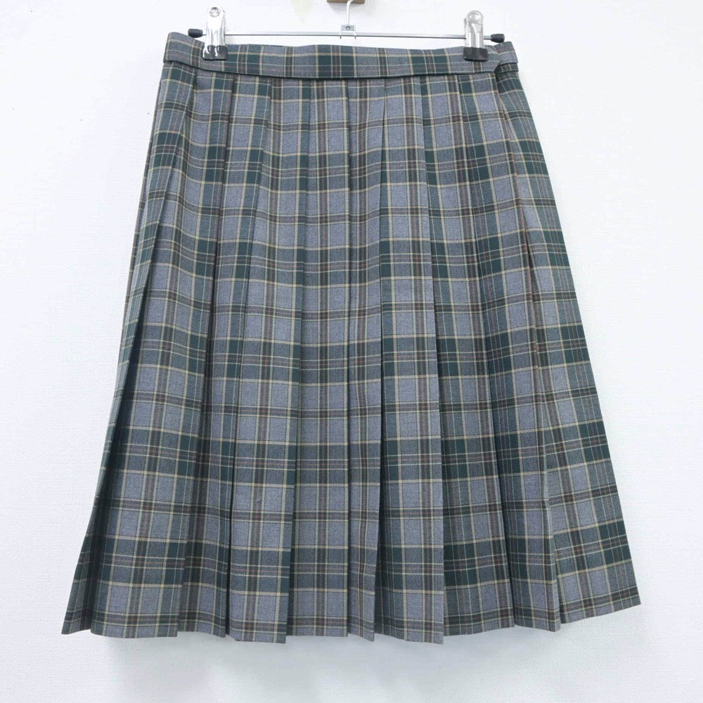 【中古】神奈川県 横浜創英高等学校 女子制服 4点（ニット・シャツ・シャツ・スカート）sf023551