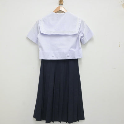 【中古】大阪府 樟蔭中学校 女子制服 2点（セーラー服・スカート）sf023552