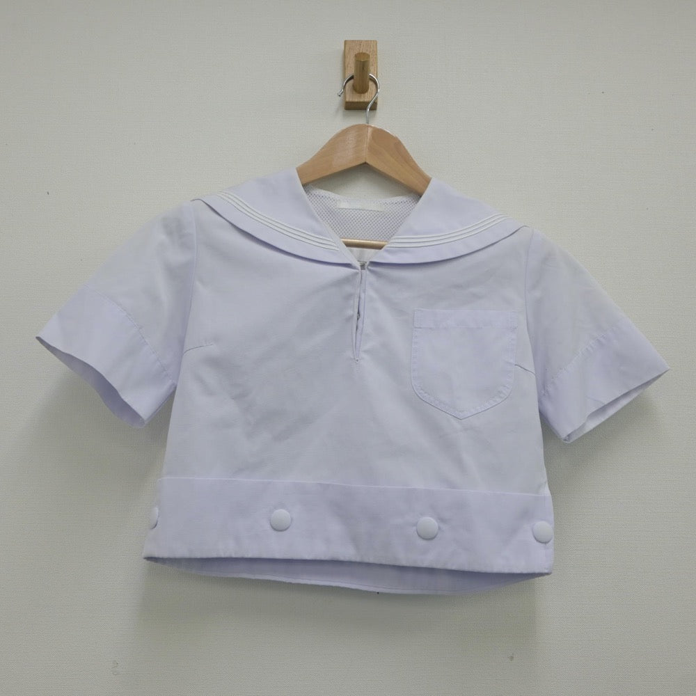 【中古】大阪府 樟蔭中学校 女子制服 2点（セーラー服・スカート）sf023552