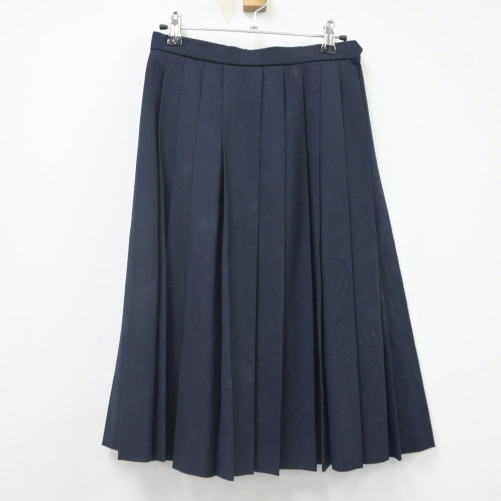 【中古】大阪府 樟蔭中学校 女子制服 2点（セーラー服・スカート）sf023552