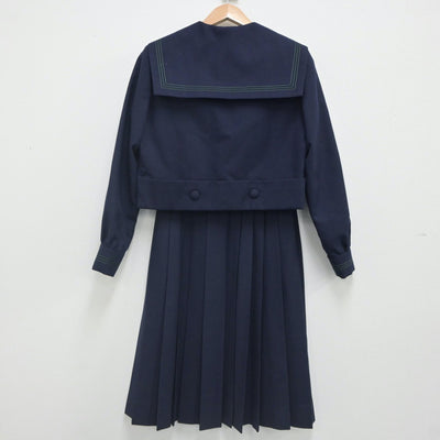 【中古】大阪府 樟蔭中学校 女子制服 2点（セーラー服・スカート）sf023553