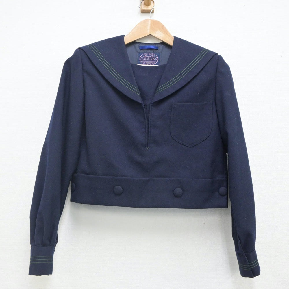 【中古】大阪府 樟蔭中学校 女子制服 2点（セーラー服・スカート）sf023553