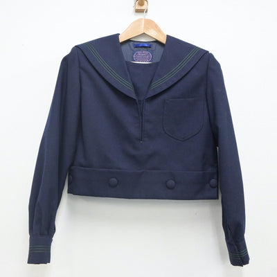 【中古】大阪府 樟蔭中学校 女子制服 2点（セーラー服・スカート）sf023553