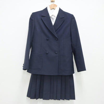 【中古】東京都 青山高等学校 女子制服 3点（ブレザー・シャツ・スカート）sf023557