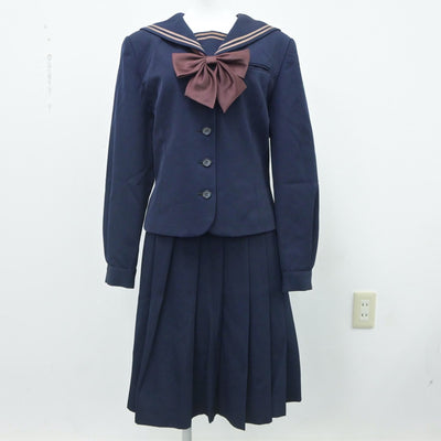 【中古】埼玉県 武蔵越生高等学校 女子制服 4点（ブレザー・セーラー服・スカート）sf023561