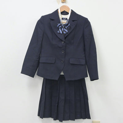 【中古】岐阜県 本巣松陽高等学校 女子制服 4点（ブレザー・ニットベスト・スカート）sf023584