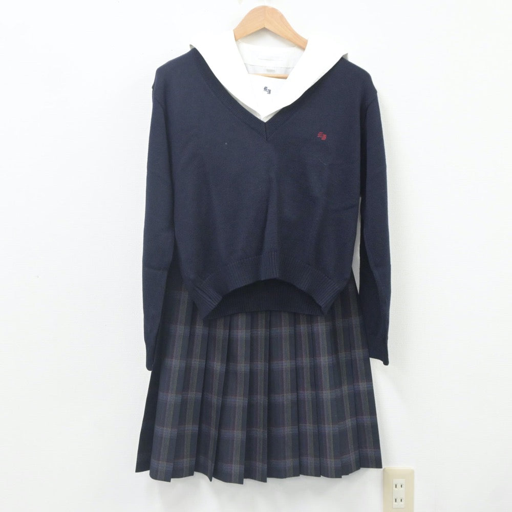 中古制服】群馬県 前橋西高等学校 女子制服 4点（ブレザー・ニット・シャツ・スカート）sf023588【リサイクル学生服】 | 中古制服通販パレイド