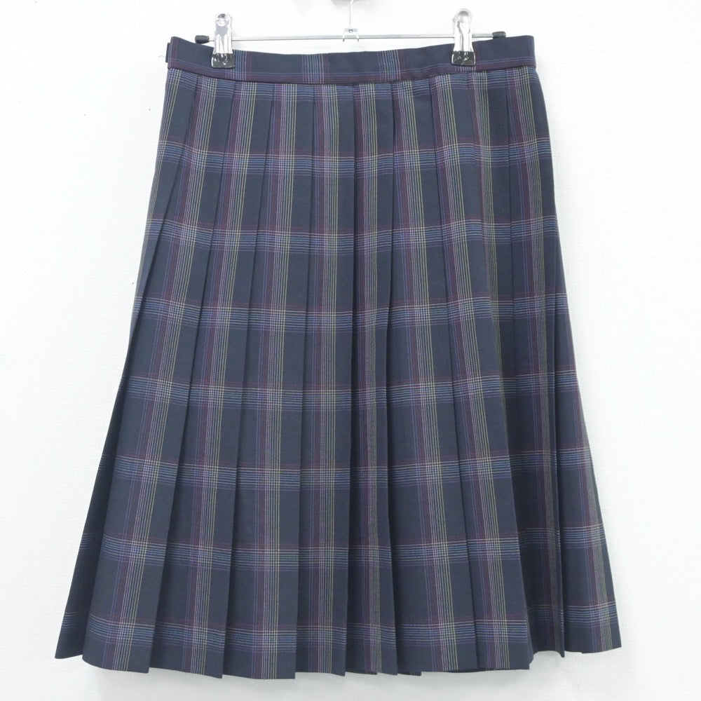 【中古】群馬県 前橋西高等学校 女子制服 2点（シャツ・スカート）sf023589