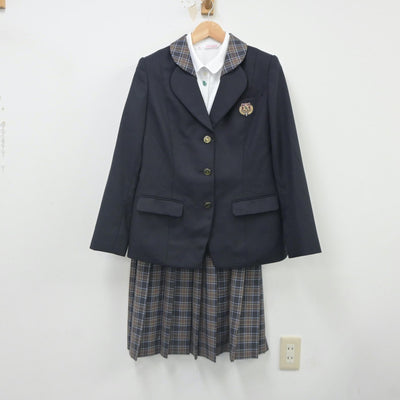 【中古】大阪府 八尾翠翔高等学校 女子制服 4点（ブレザー・シャツ・スカート）sf023597