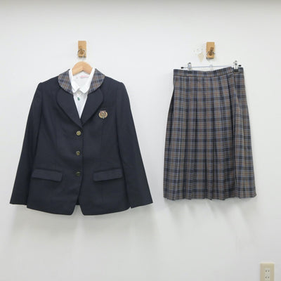 【中古】大阪府 八尾翠翔高等学校 女子制服 4点（ブレザー・シャツ・スカート）sf023597