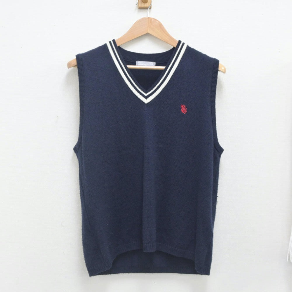 中古制服】大阪府 八尾翠翔高等学校 女子制服 2点（ニットベスト