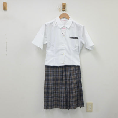 【中古】大阪府 八尾翠翔高等学校 女子制服 2点（シャツ・スカート）sf023599