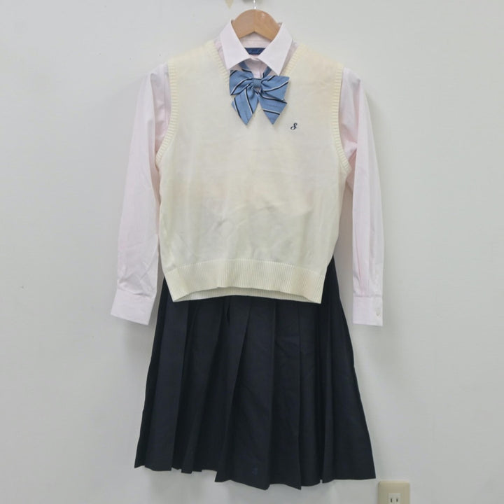 中古制服】大阪府 泉北高等学校 女子制服 4点（ニットベスト