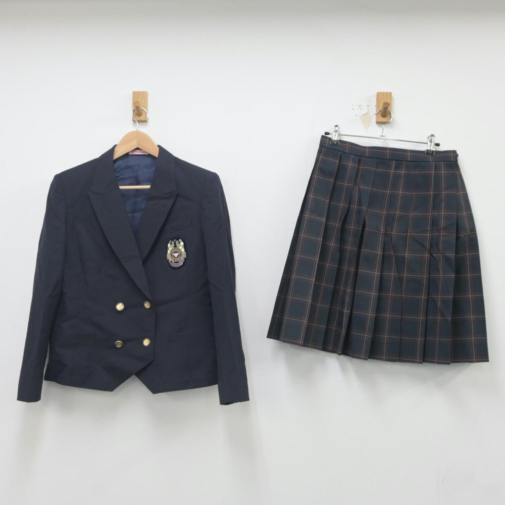 【中古】福井県 福井工大付属福井高等学校 女子制服 2点（ブレザー・スカート）sf023612