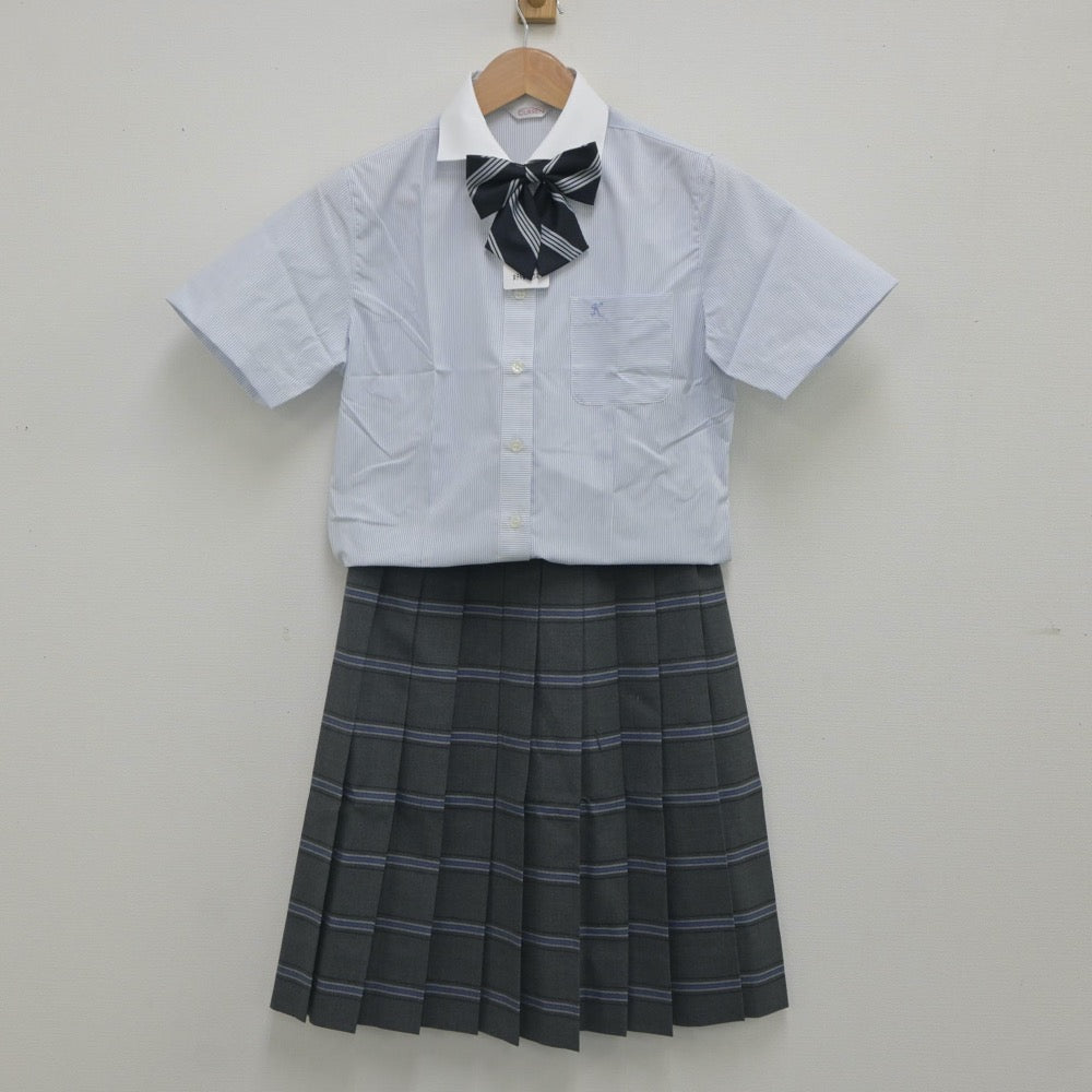 【中古】大阪府 関西福祉科学大学高等学校 女子制服 4点（シャツ・スカート）sf023630