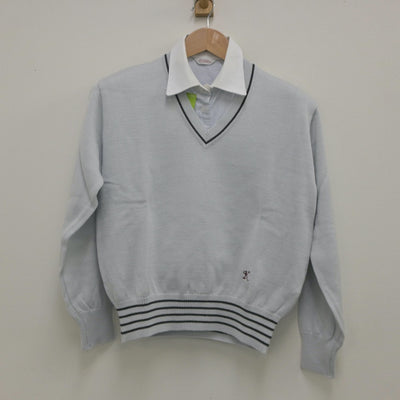 【中古】大阪府 関西福祉科学大学高等学校 女子制服 2点（ニット・シャツ）sf023631