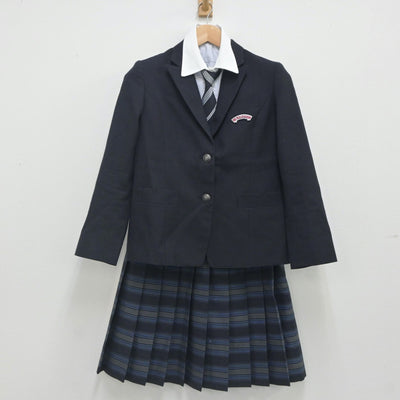 【中古】大阪府 関西福祉科学大学高等学校 女子制服 4点（ブレザー・シャツ・スカート）sf023632