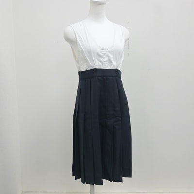 【中古】福岡県 西南学院中学校 女子制服 4点（ブレザー・セーラー服・ジャンパースカート）sf023636