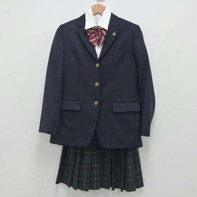 【中古】大阪府 金光大阪高等学校 女子制服 4点（ブレザー・シャツ・スカート）sf023644