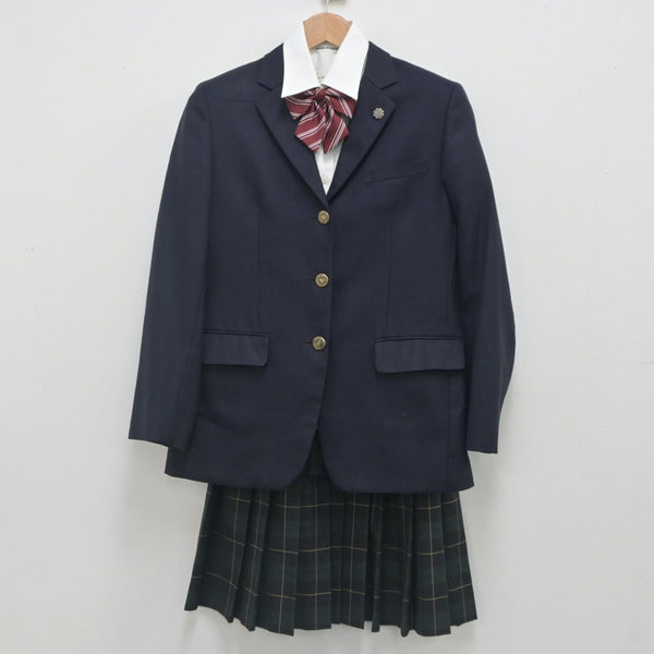 【中古】大阪府 金光大阪高等学校 女子制服 4点（ブレザー・シャツ 