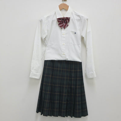 【中古】大阪府 金光大阪高等学校 女子制服 4点（ブレザー・シャツ・スカート）sf023644