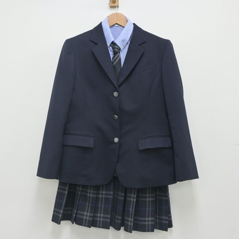 【中古】神奈川県 橘学苑高等学校 女子制服 5点（ブレザー・シャツ・スカート）sf023648